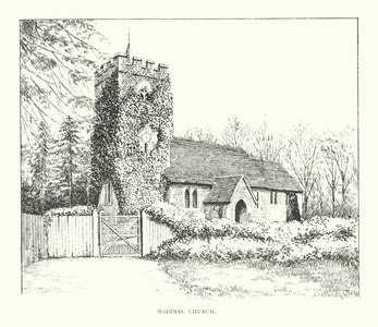 Widdial Church (litho)