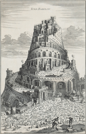 Tower of Babilon (engraving)