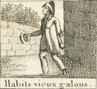 Habits, old stripes, 1823 (engraving)