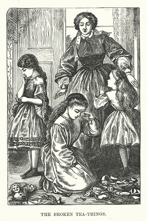 The broken tea-things (engraving)