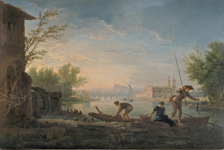 The Four Times of the Day: Morning, 1757 (oil on silvered copper)