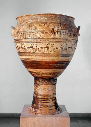 Geometric krater from the Kerameikos, Athens