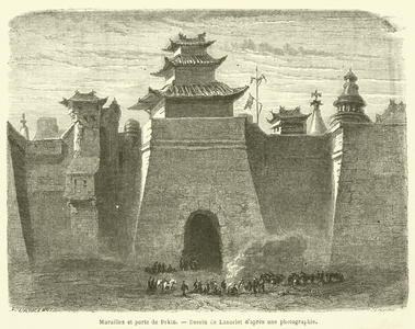 Murailles et porte de Pekin (engraving)