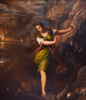 Saint Margaret, c.1565 (oil on canvas)