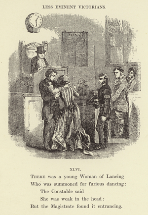 There was a young Woman of Lancing (engraving)