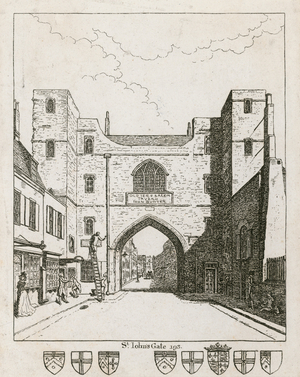 St John's Gate, Clerkenwell (engraving)