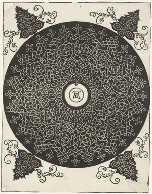 Lace design, 1575-85 (print)
