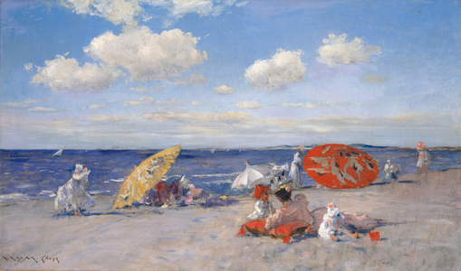 At the Seaside, c.1892 (oil on canvas)