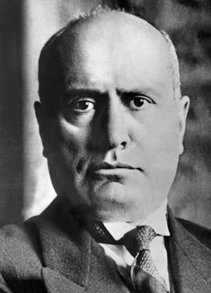 Benito Mussolini, 1937 (b/w photo)