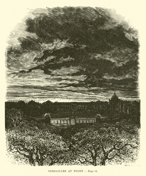 Versailles at night (engraving)
