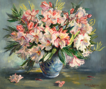 Rhododendrons, 1991 (oil on canvas)