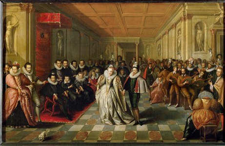 Court ball at the Palais du Louvre on the occasion ofthe wedding of Anne, Duc de Joyeuse …