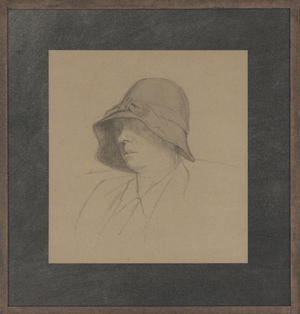 Portrait of Joan Jenner, c.1930 (pencil on paper)