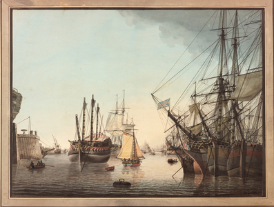 In Harbour (w/c on laid paper)

