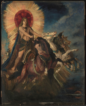 The Chariot of Apollo or Phoebus Apollo, c.1880 (oil on panel)