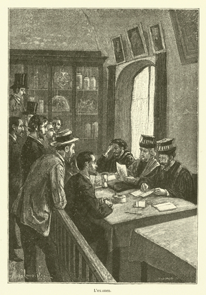 L'examen (engraving)
