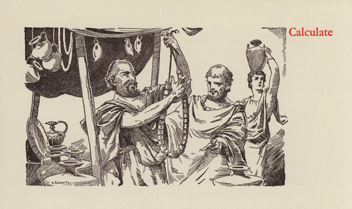 Picturesque Word Origins: Calculate (litho)
