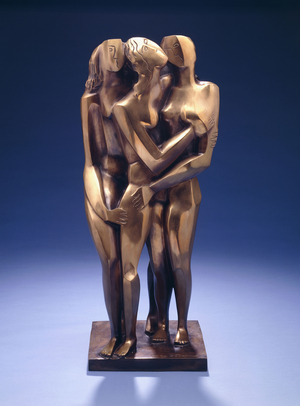 Return of the Prodigal Girls,  (polished bronze)