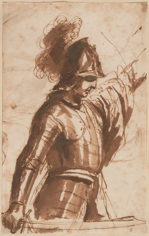 Soldier (brown pen and ink)