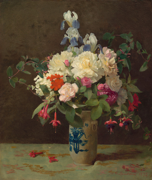 Vase of Flowers, 1875 (oil on canvas)