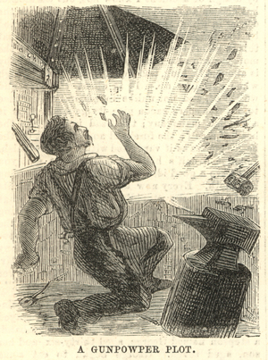 A gunpowder plot (engraving)