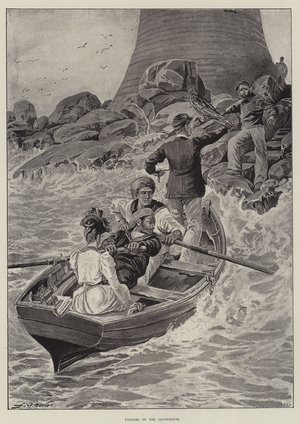 Visitors to the Lighthouse (litho)