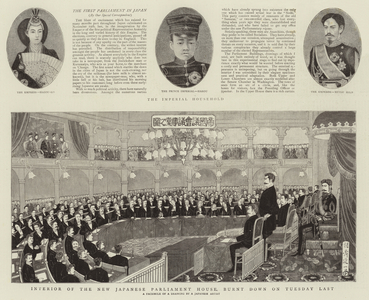The First Parliament in Japan (litho)