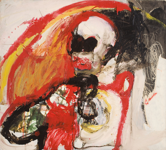 Figure, c. 1961 (oil and mixed media on paper on board)