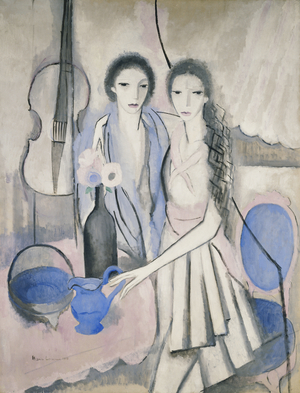 Two Sisters with a Cello; Les Deux Soeurs au Violoncelle, 1913-1914 (oil on canvas)