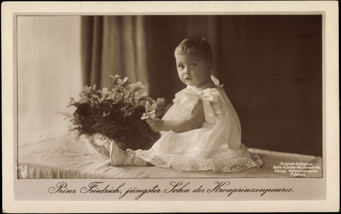 Ak Prince Frederick the youngest son of the Crown Prince couple, NPG 4522 (b/w photo)