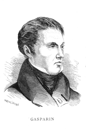 Pierre de Gasparin, 19th century (engraving)