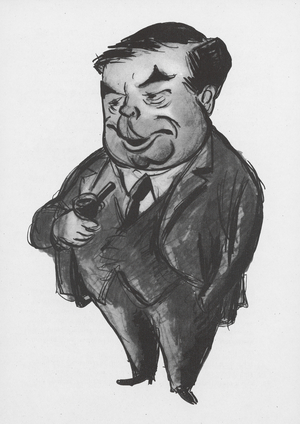 J B Priestley (litho)