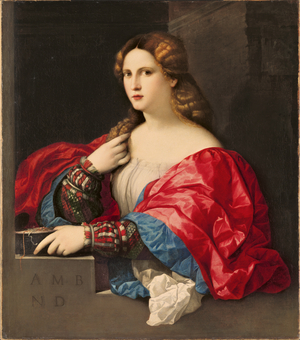 Portrait of a Young Woman Known as "La Bella", c. 1518-20 (oil on canvas)