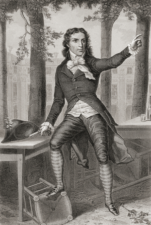 Portrait of Camille Desmoulins (1762-1794), c.1869 (engraving)