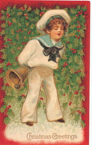 Christmas Greetings Card, UK, 1890s