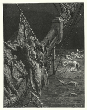 Gustave Dore illustration for Coleridge's Rime of the Ancient Mariner (engraving)