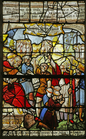 The Beatitudes, Église Sainte-Tanche de Lhuître (stained glass), Blessed are the Hungry