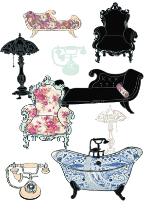 Furniture, 2013 (mixed media digital image)