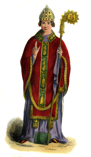 English bishop - costume from 15th century