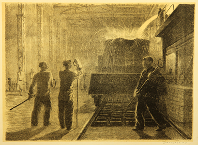Steel Workers, 1948 (lithograph)