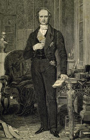 Portrait of Henry John Temple, (1784-1865), British statesman (engraving)