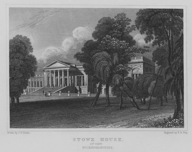 Stowe House, 2nd View, Buckinghamshire (engraving)