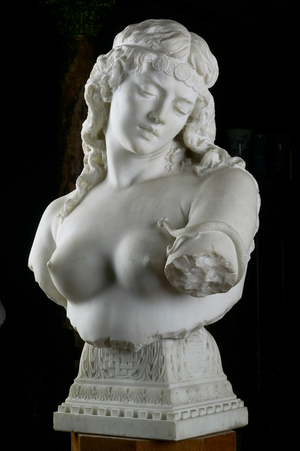 Cleopatra, 1880-1900 (marble)