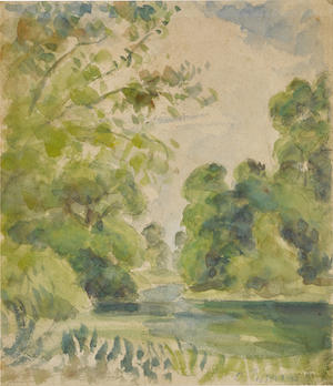 Kew Gardens, 1892 (watercolour and pencil on paper)