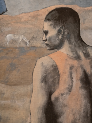 Young acrobat on a ball, 1905 (oil on canvas)