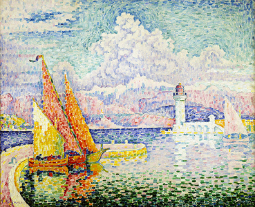 Le Port d'Antibes, 1918 (oil on canvas)