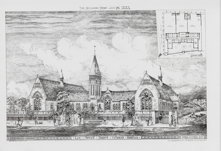 Lee Mount Board Schools, Halifax (engraving)