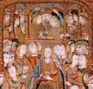 Triumphs of the Mother or Paños de Oro, c.1500-02 (silver, silk and wool)