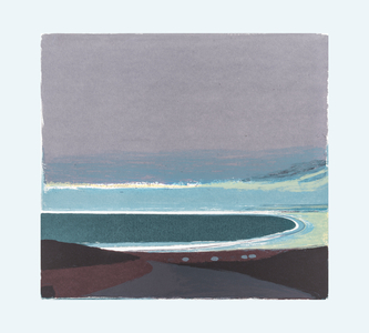 Slate Grey Seascape, UK, 2008 (screen print)