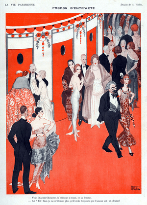 La Vie Parisienne Magazine Plate, France, 1920s (print)